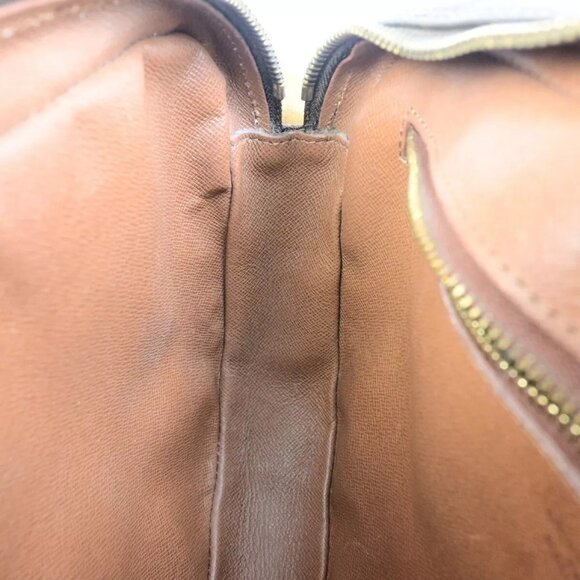 Auth LOUIS VUITTON Jeune Fille MM Shoulder Bag Monogram Leather Brown - Picture 3 of 16